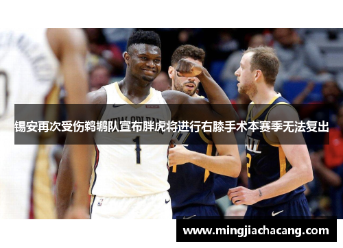 锡安再次受伤鹈鹕队宣布胖虎将进行右膝手术本赛季无法复出